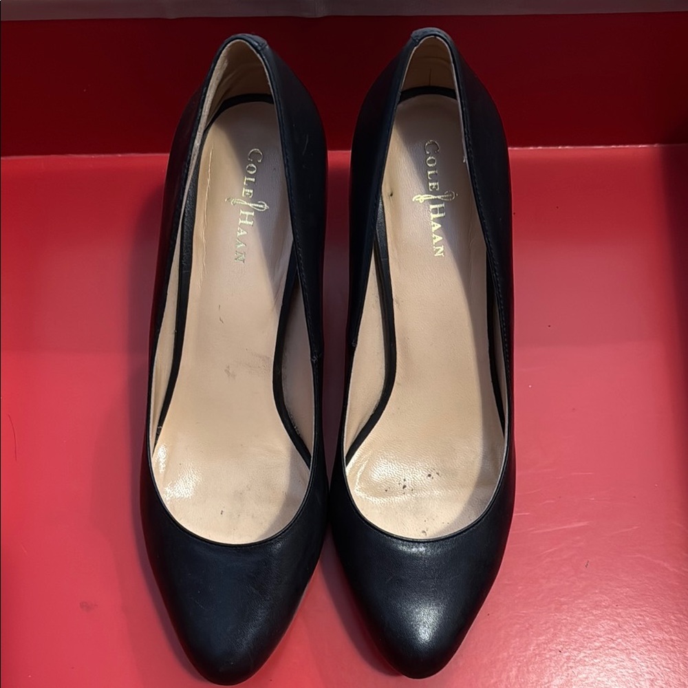 Cole Haan Black Leather Heels